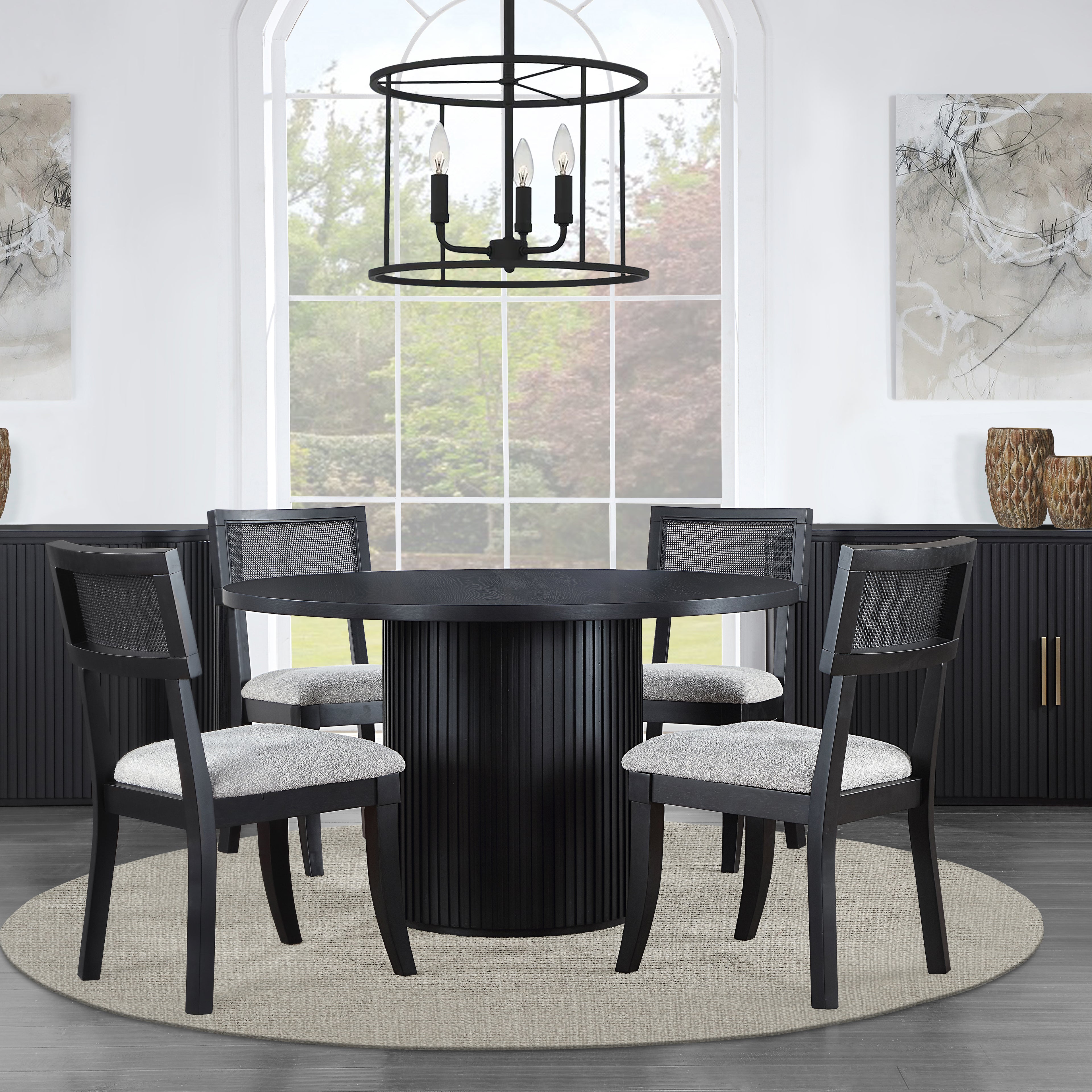 Colvin Black 5pc Dining Set
