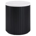 Colvin Black Marble End Table