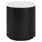 Colvin Black Marble End Table