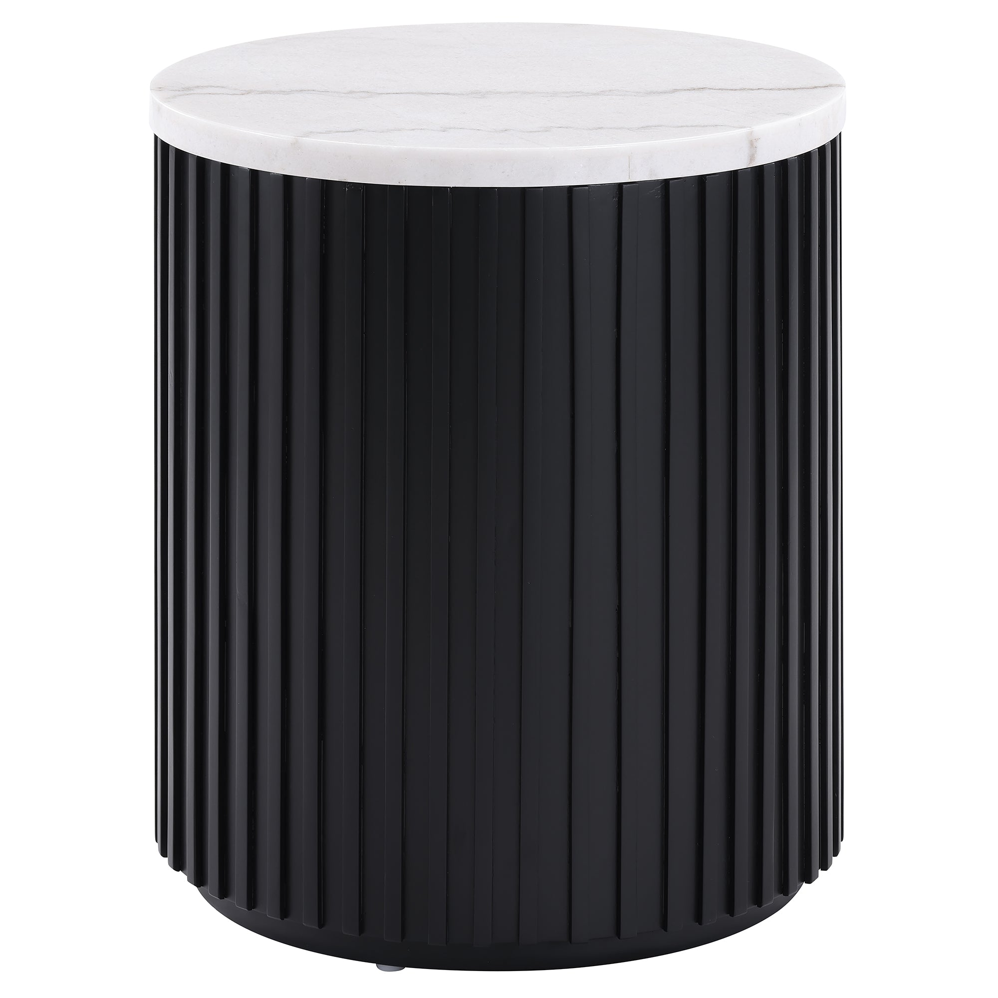 Colvin Black Marble End Table