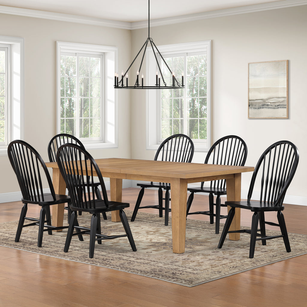 Sommerset 7PK Dining Table Set w/ Black