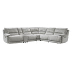 Olsen 6pc Silver Power Sectional