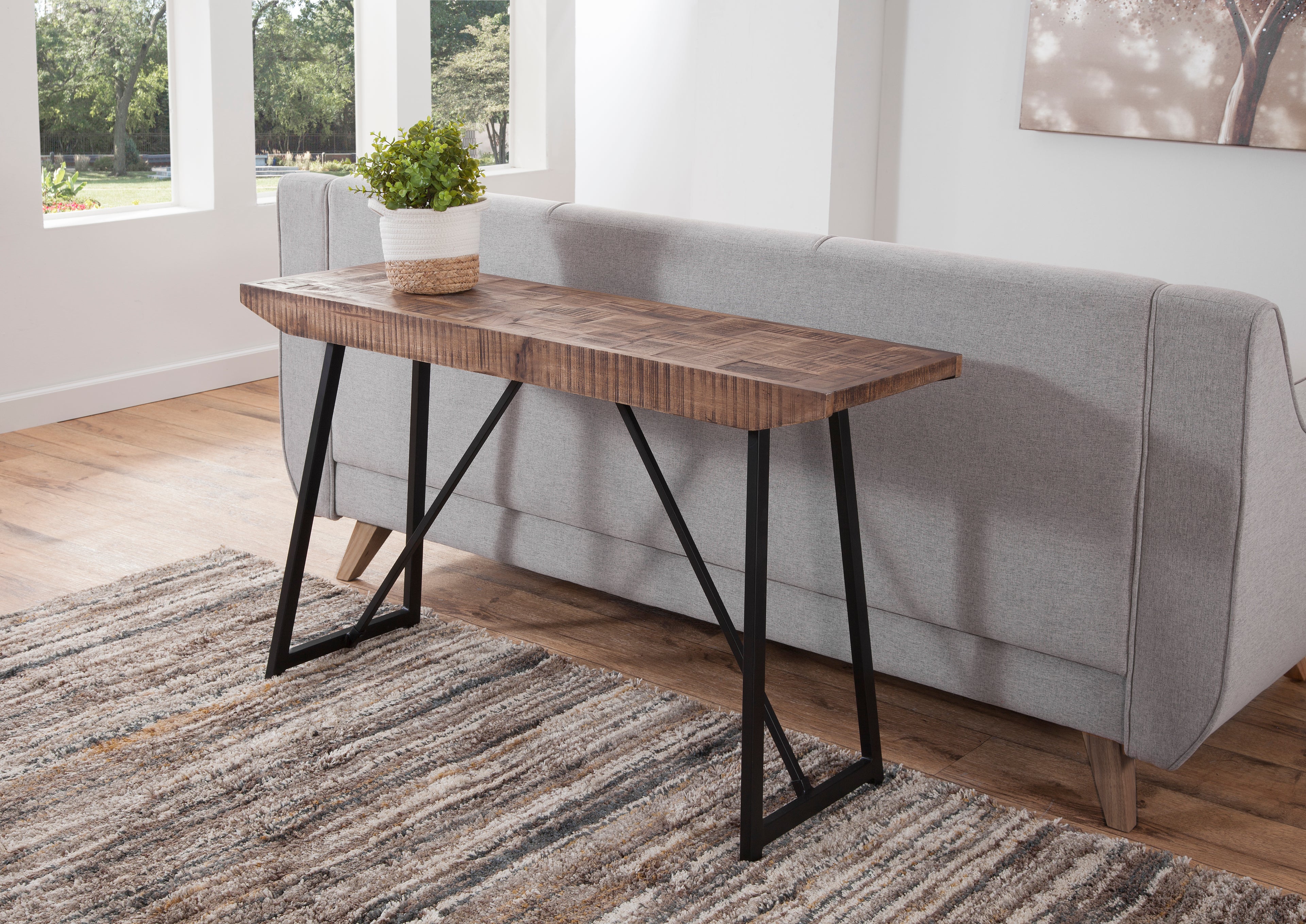 Walden Parquet Sofa Table