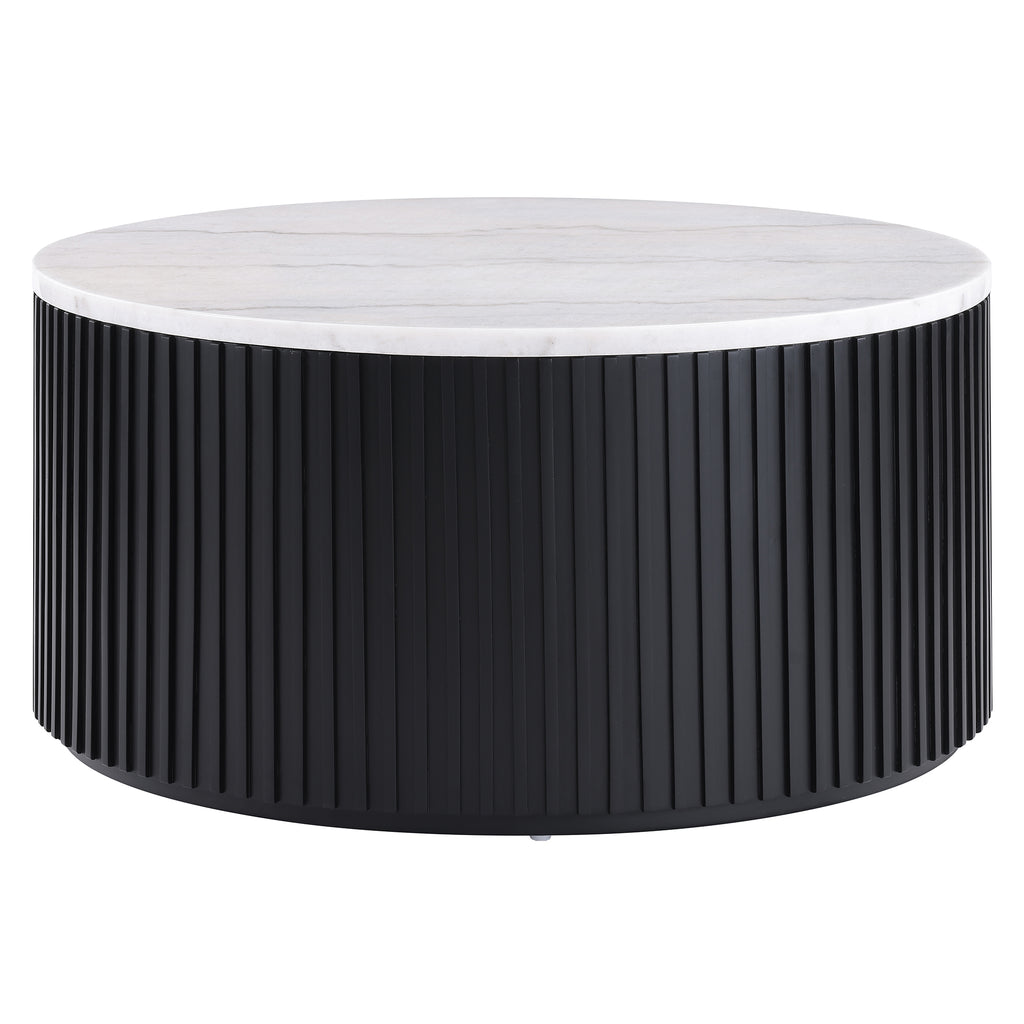 Colvin Black Marble Cocktail Table