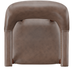 Tournament Arm Chair w/Casters, Brown