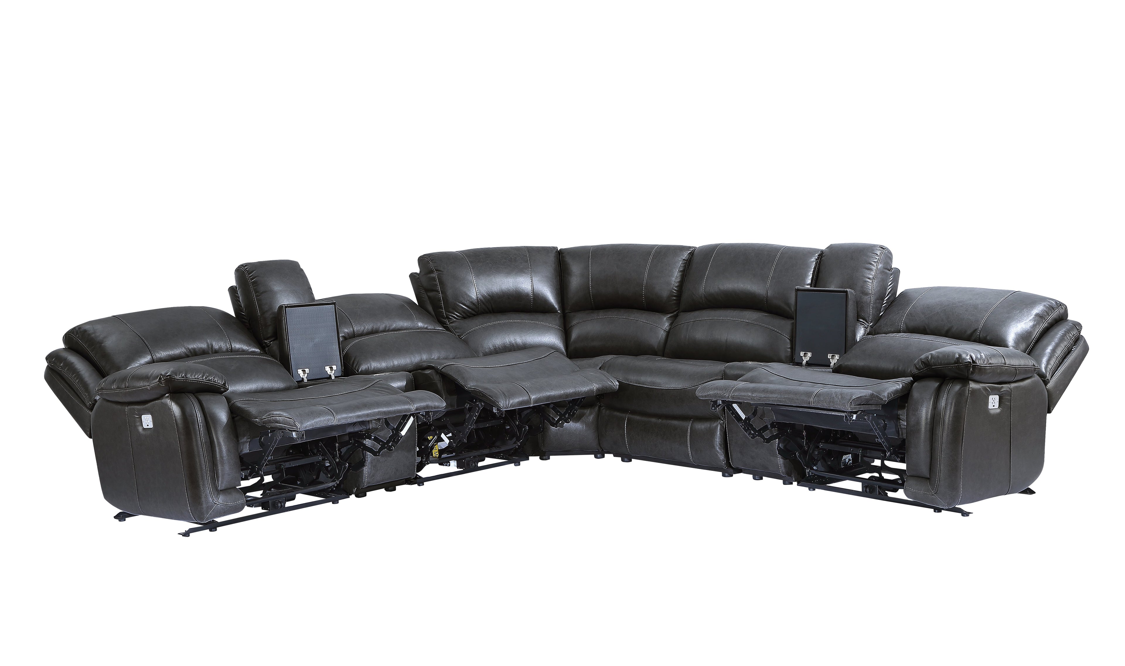 Denver Armless Chair Charcoal L