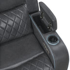 Luna Charcoal Power Recliner