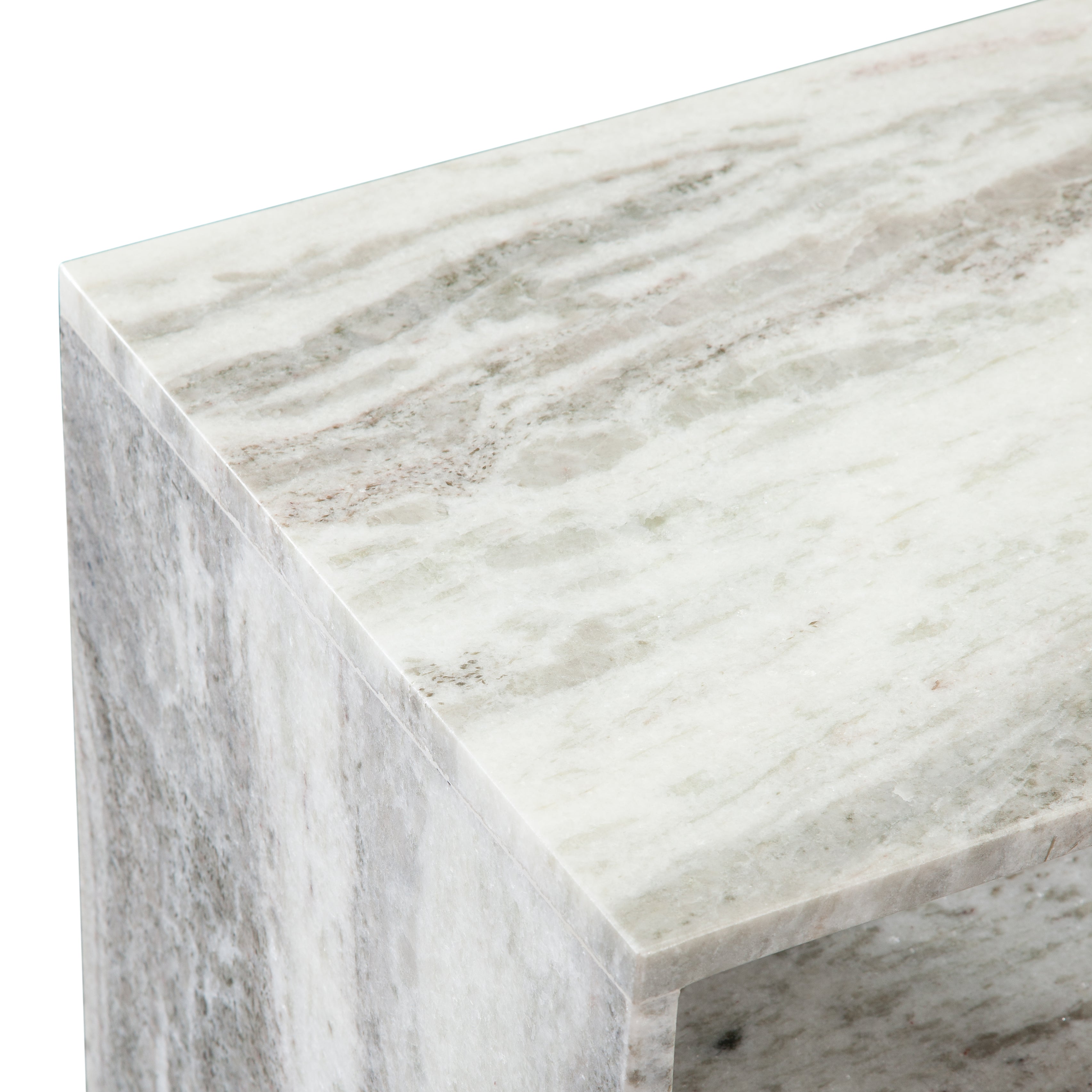 Casey Fantasy Brown Marble End Table