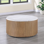 Colvin Brown Marble Cocktail Table