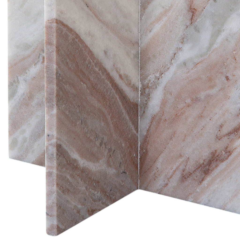 Niki Toronto Brown Marble End Table