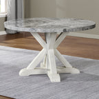 Canova Round Gray Marble Top Table