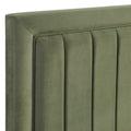 Jade Green Channel Back Queen/Full Headb