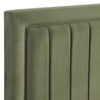 Jade Green Channel Back Queen/Full Headb