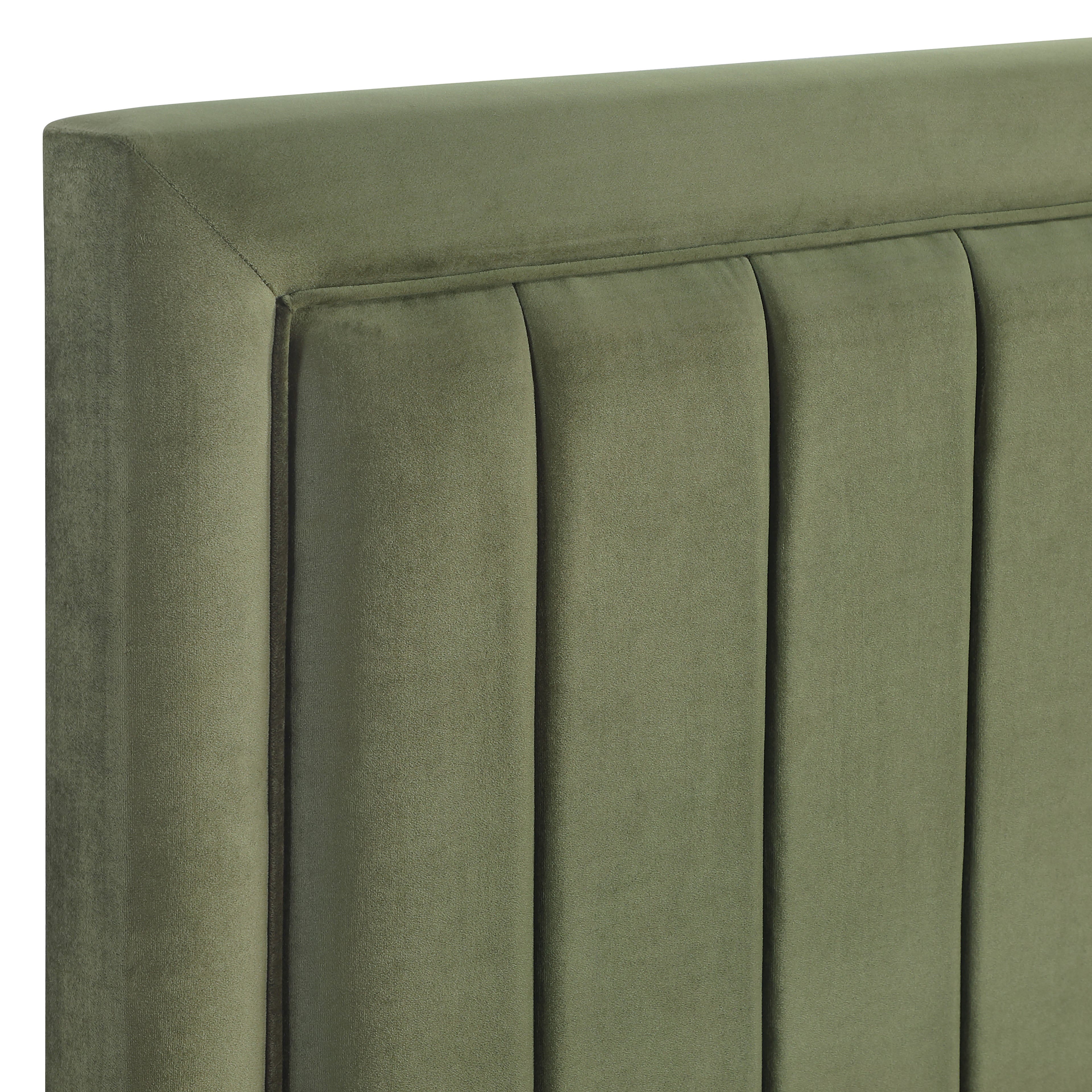 Jade Green Channel Back Queen/Full Headb
