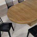 Vaughn Driftwood 5PK Dining Table Set w/