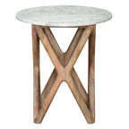 Wyman Banswara White Marble Top End Tbl