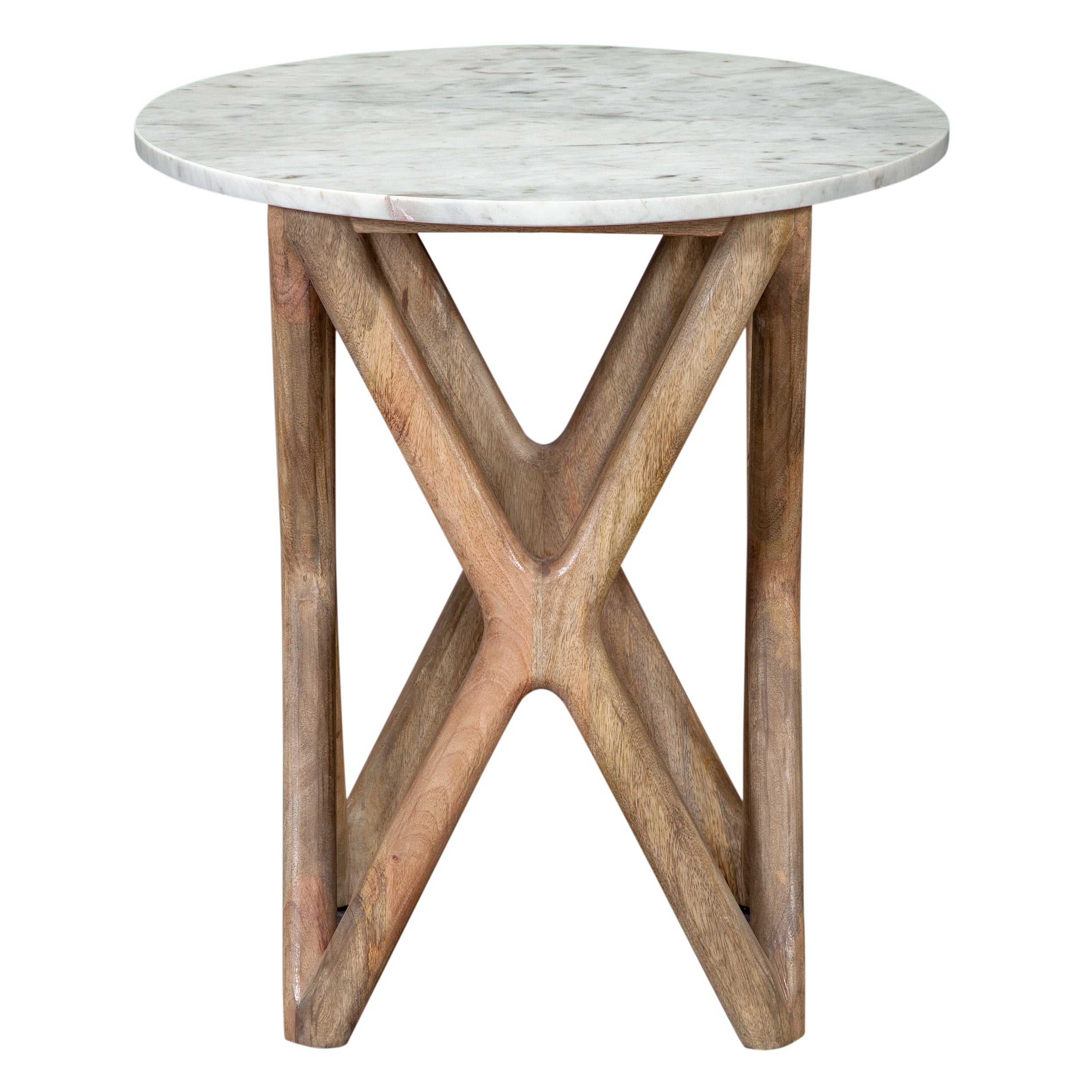 Wyman Banswara White Marble Top End Tbl