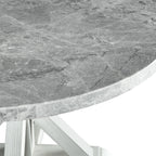 Canova Round Gray Marble Top Table