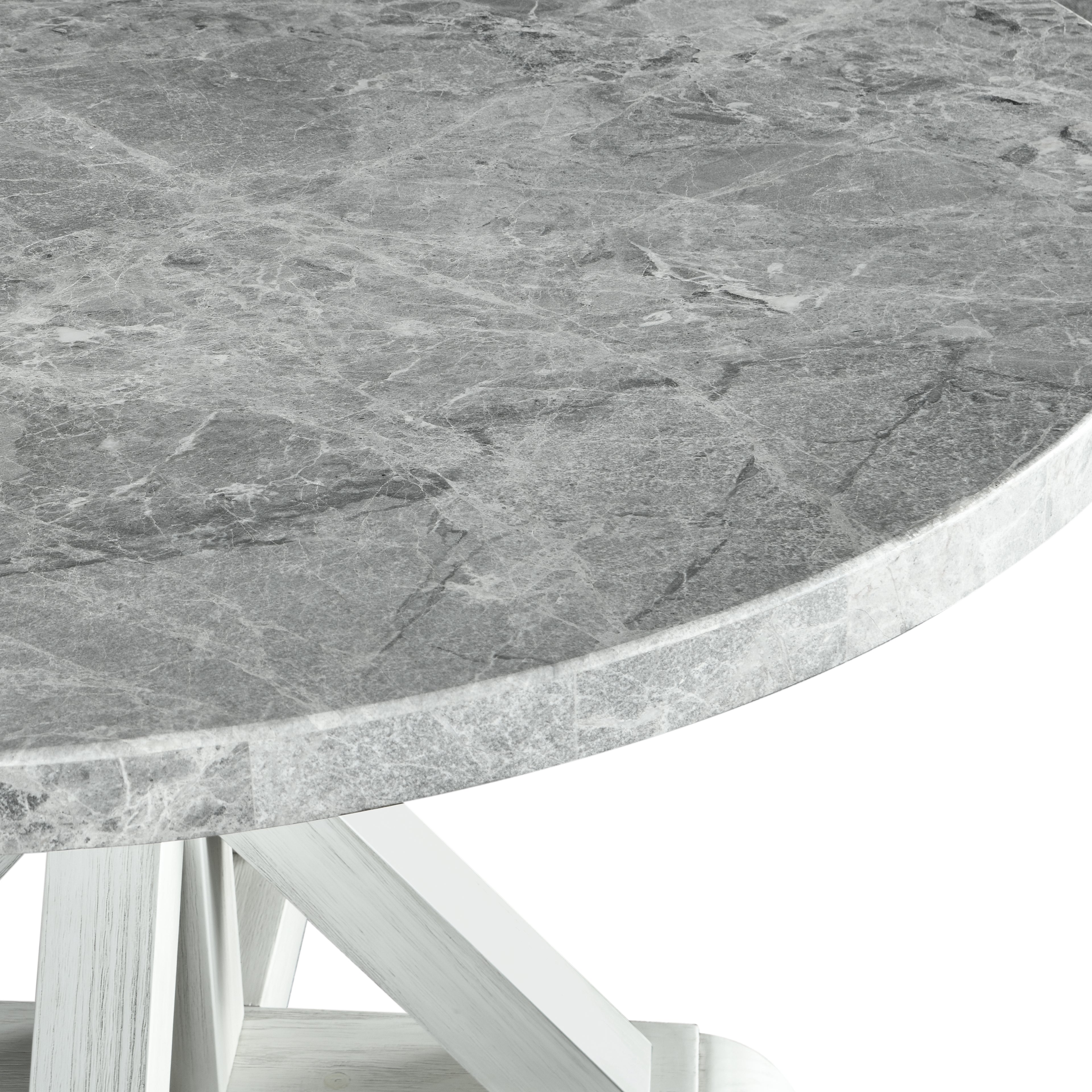 Canova Round Gray Marble Top Table
