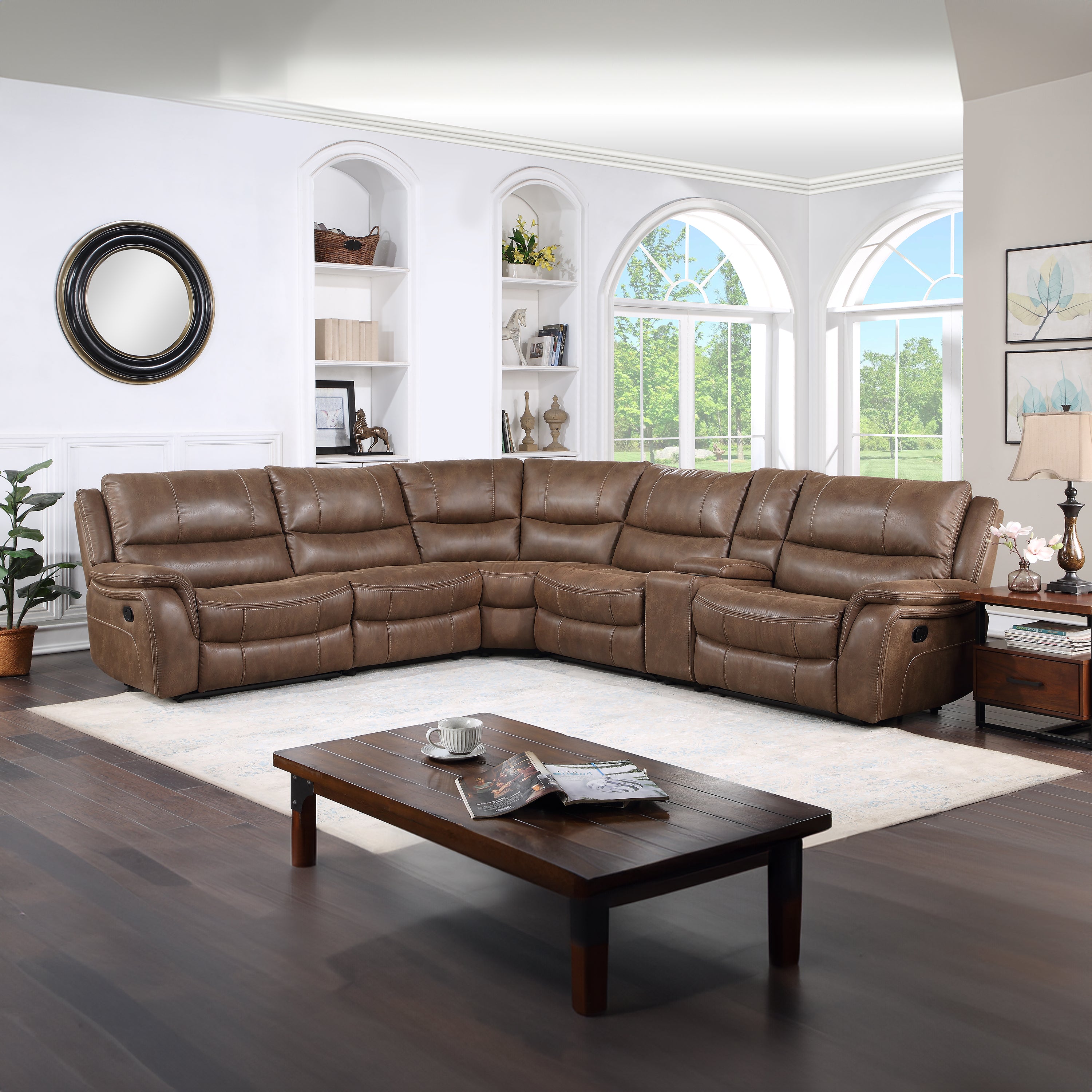 Lehi 6PC Manual Reclining Sectional