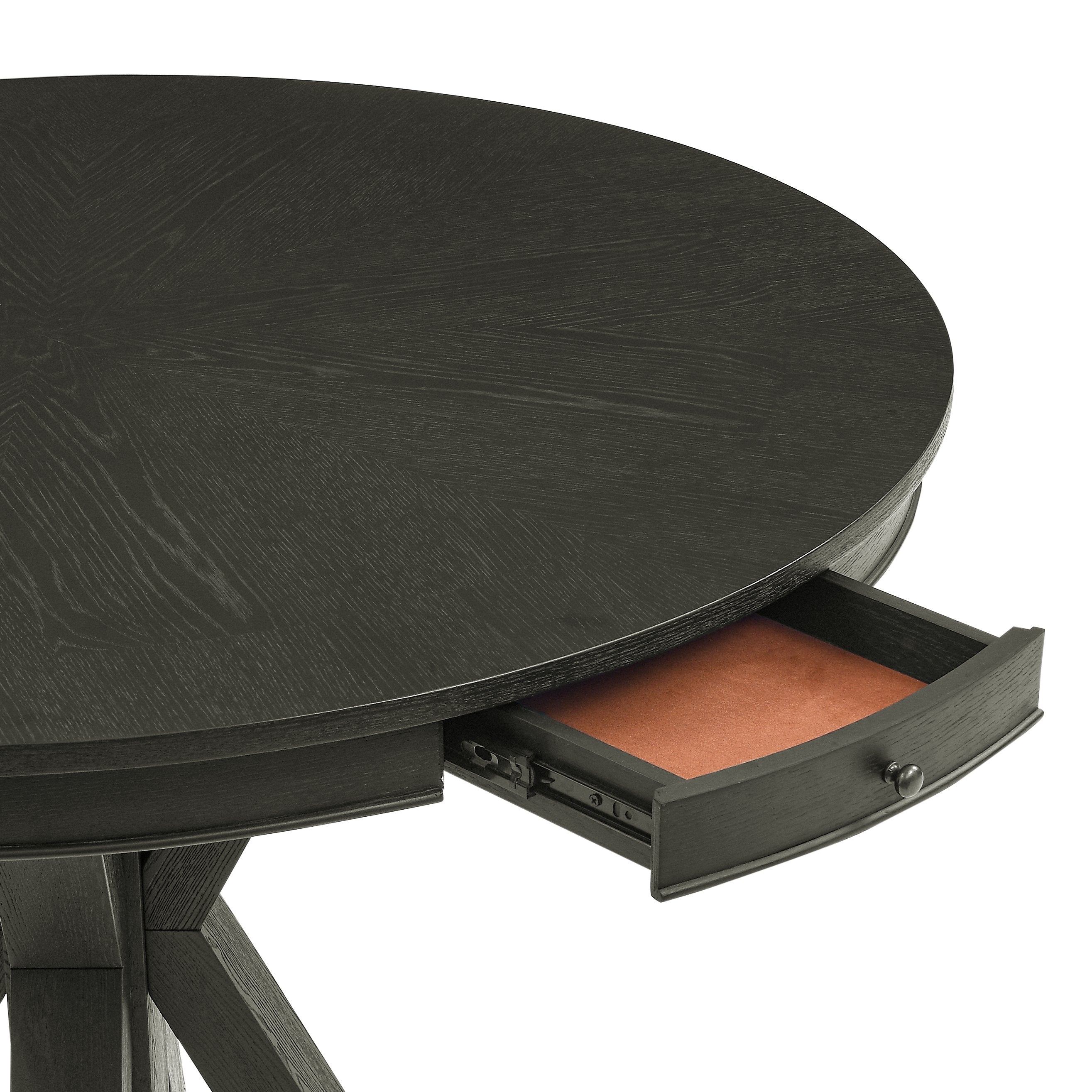 Rylie Black Counter Table Top w/Drawers