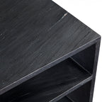 Casey Black Marquina Marble End Table