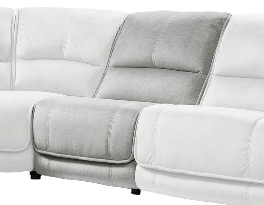 Olsen Silver Armless Chair