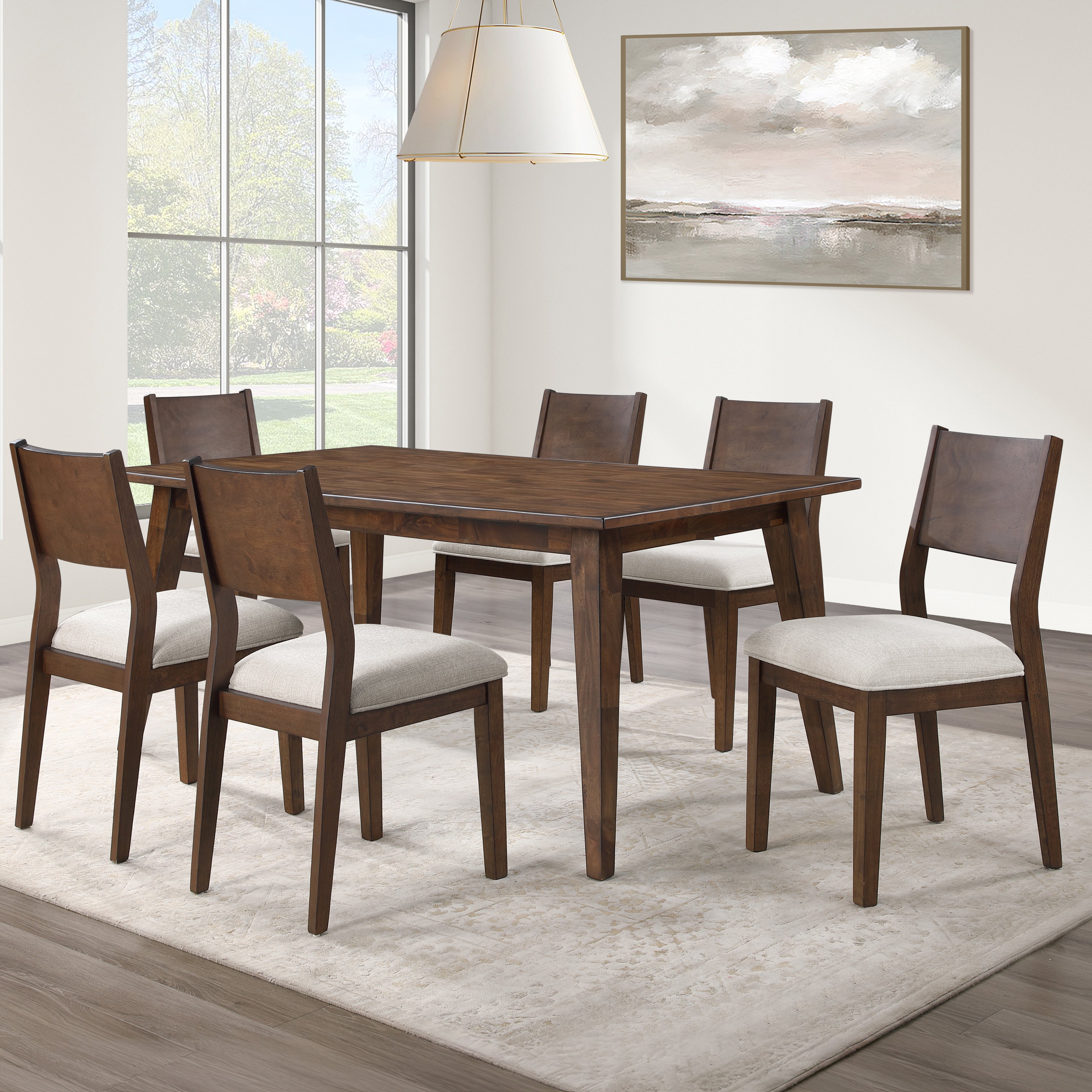 Canton 7 PC Side Chair Dining Set