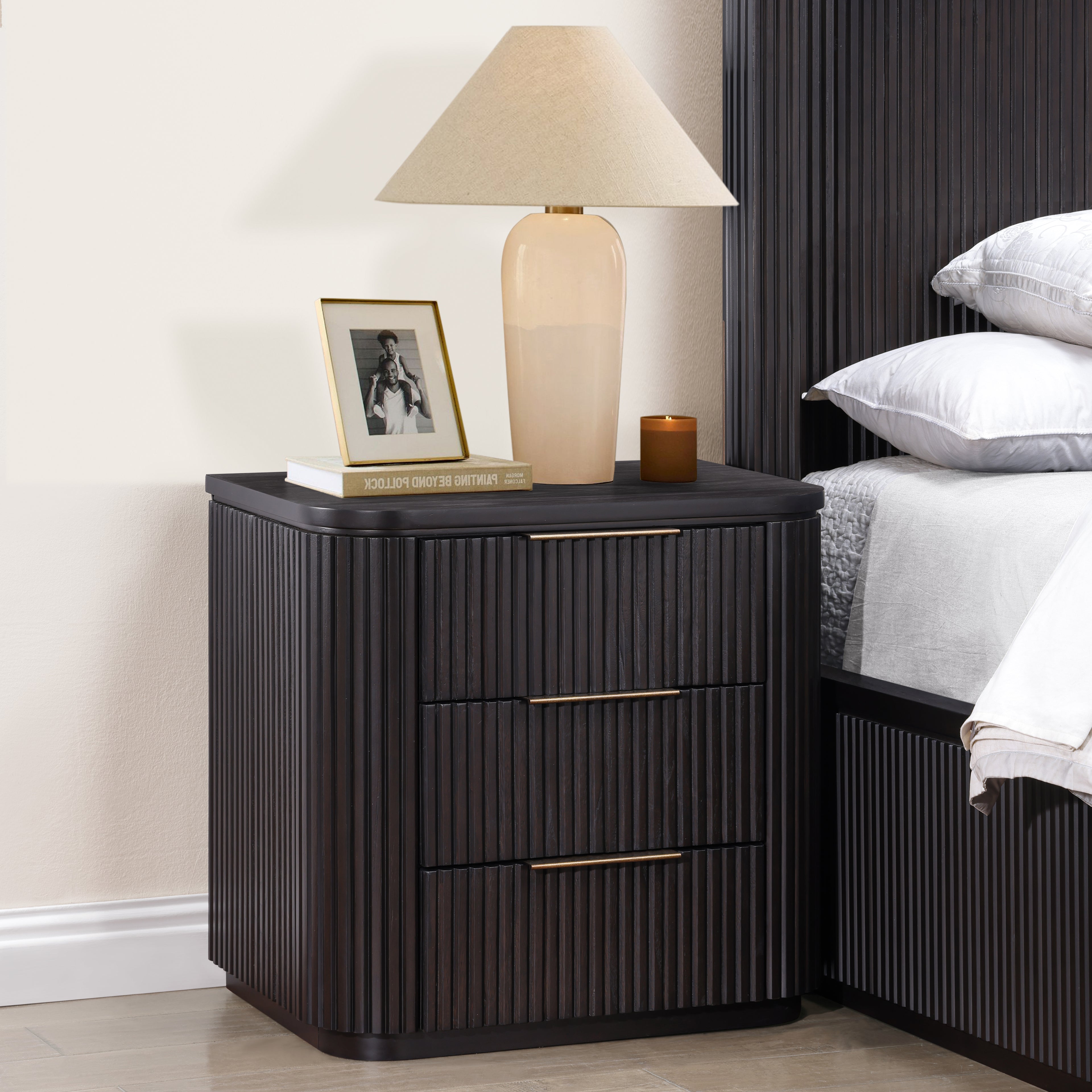 Henry Espresso Nightstand w/ USB-C