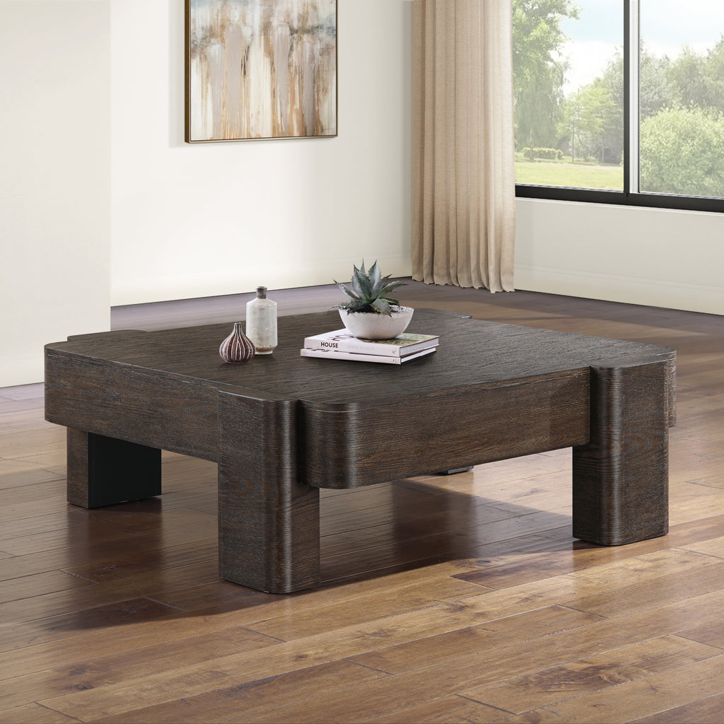 Salina Espresso Square Coffee Table